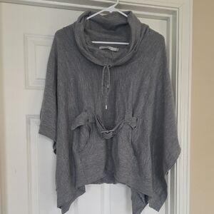 Karen Millen Blue Cowl Neck Sweater with Buckle Detail